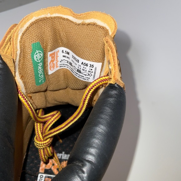 NWOB Men’s Timberland Pro Sawhorse 6” Composite Toe Work Boots Wheat Size 6.5 - Picture 6 of 9